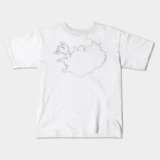 Iceland Outlines Kids T-Shirt